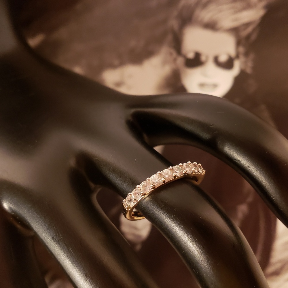 Vintage 1990s Eternity CZ Band Ring